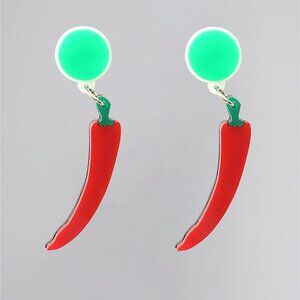 Collectif Accessories Red Chillis Earrings